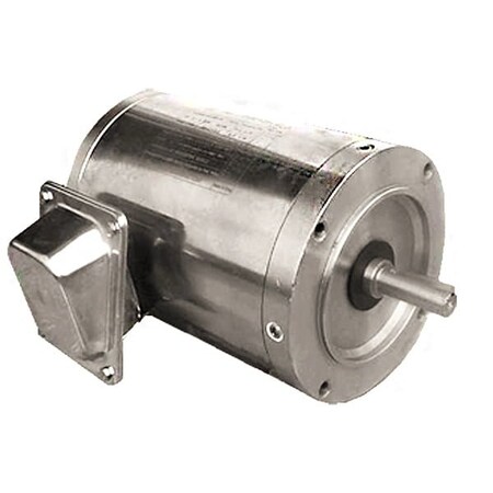 Worldwide Electric Worldwide Electric SS Washdown Duty Motor WSSNV34-18-56CB, TENV, Rigid-C, 3 PH, 3/4 HP, 1800 RPM WSSNV34-18-56CB